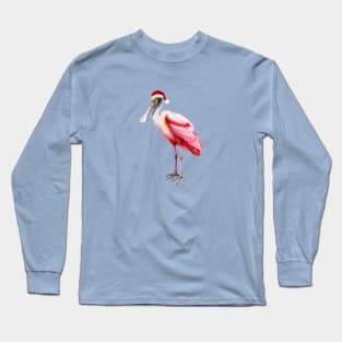 Christmas Spoonbill Long Sleeve T-Shirt